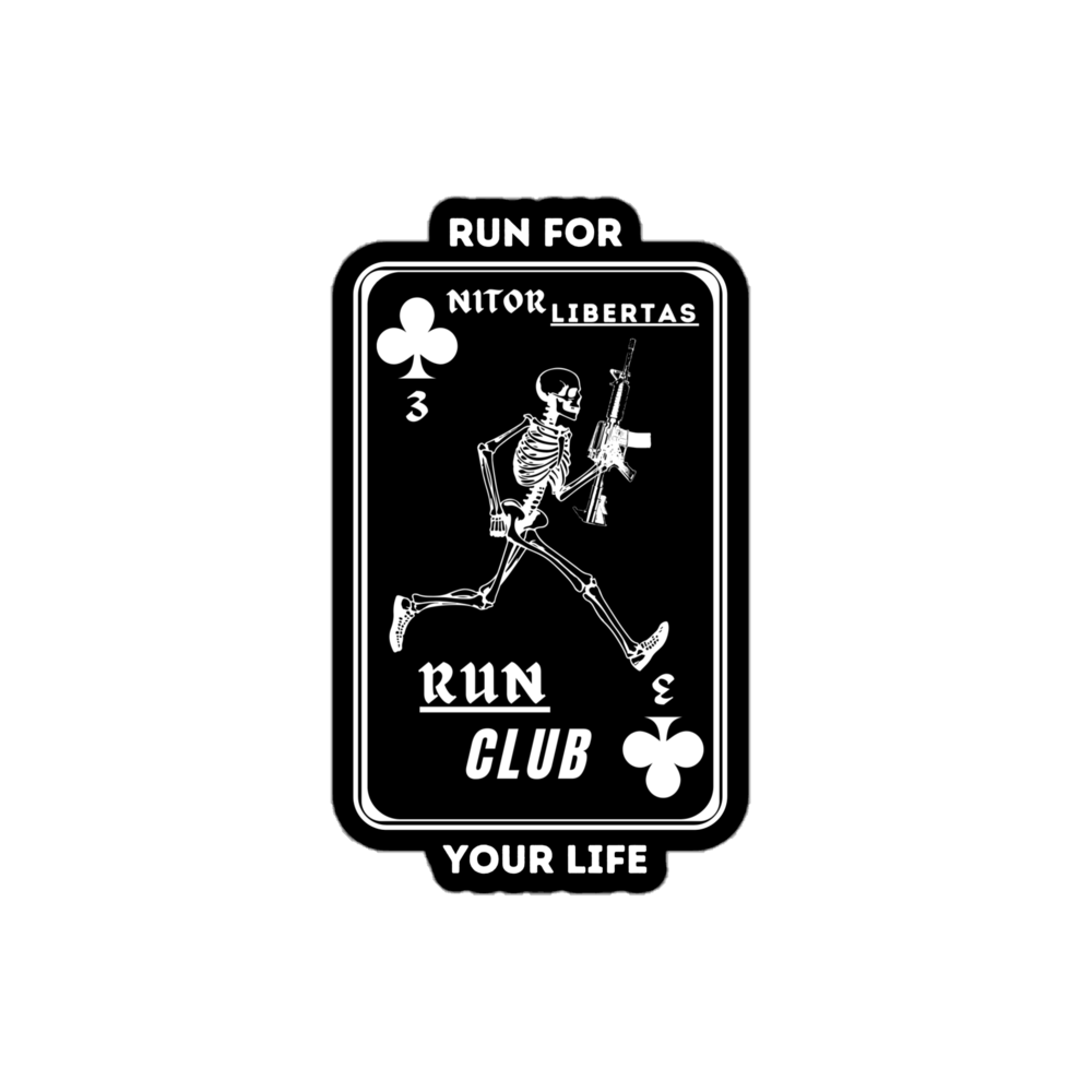 Run Club Card Sticker