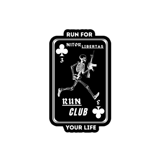 Run Club Card Sticker