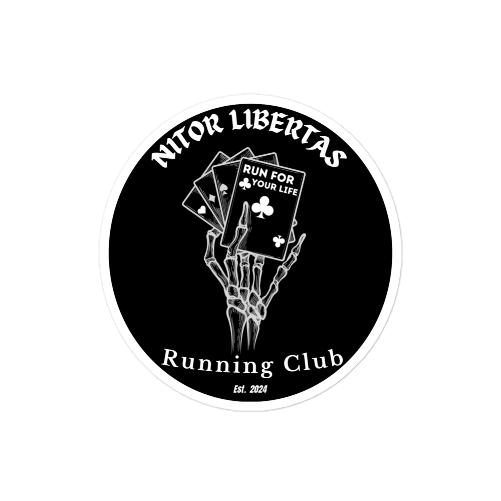 Run Club Hand Sticker