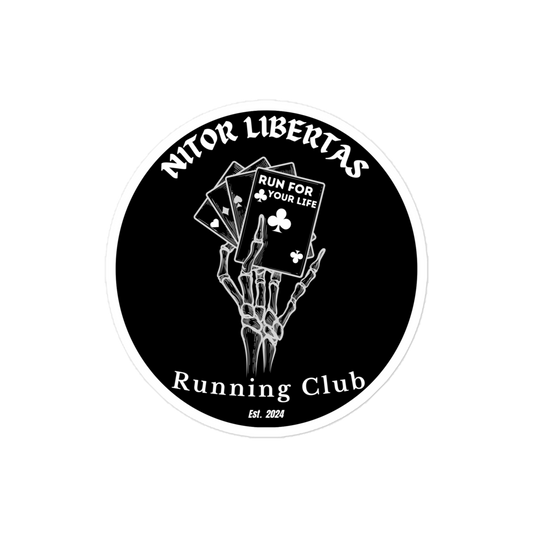 Run Club Hand Sticker